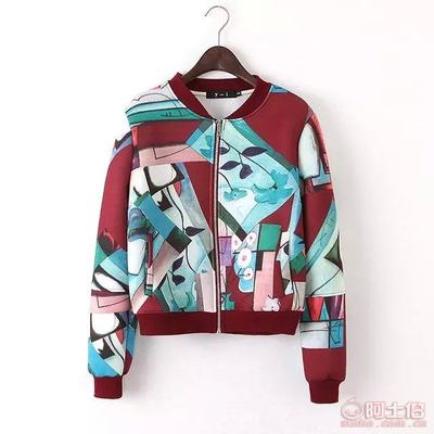 2016秋冬爆款歐美印花棒球服外套女裝批發指南 廠家直銷優勢解析